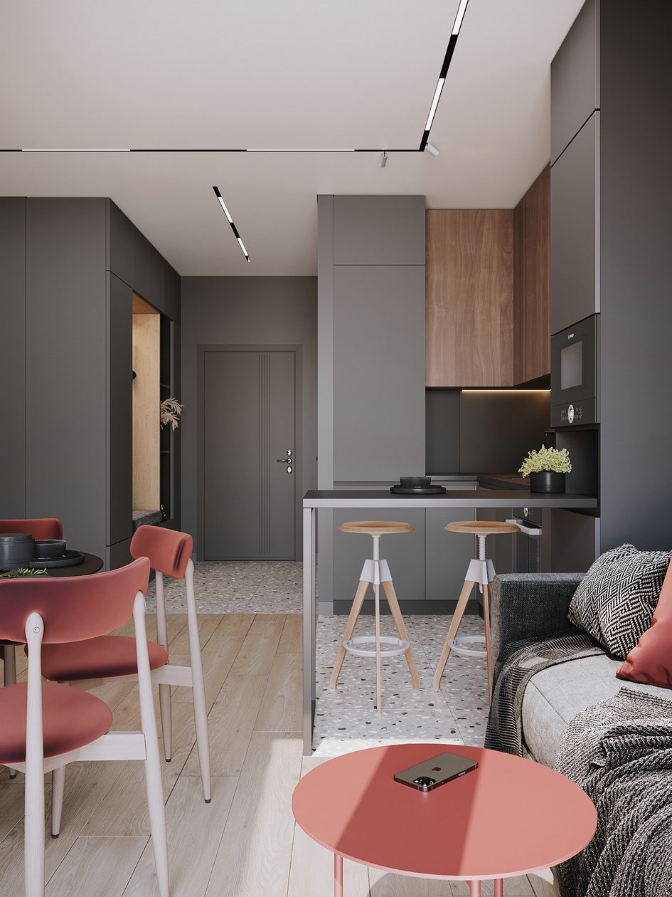 莫斯科小空间公寓设计丨俄罗斯莫斯科-3