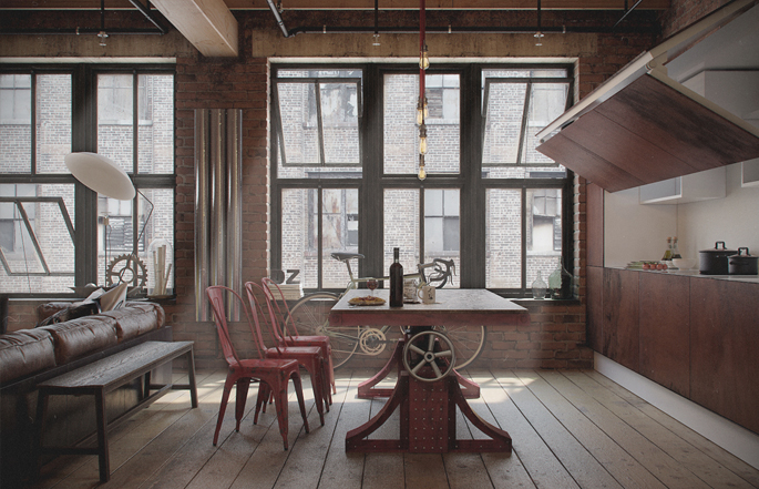 单身公寓Loft风格设计丨白俄罗斯建筑工作室Nordes-12