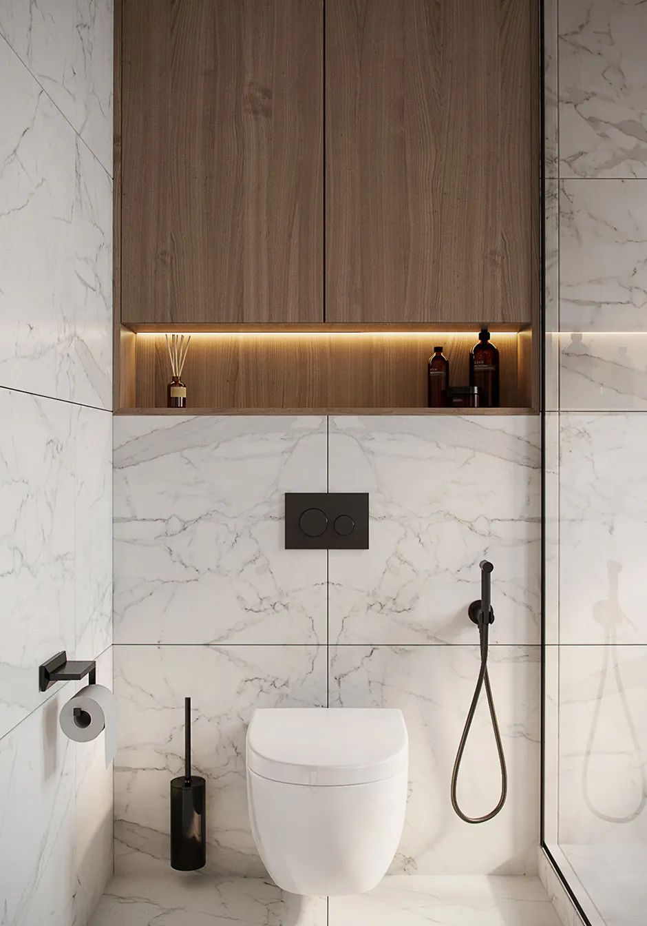 85㎡现代轻奢三居室设计丨Alexander Bocharov-68