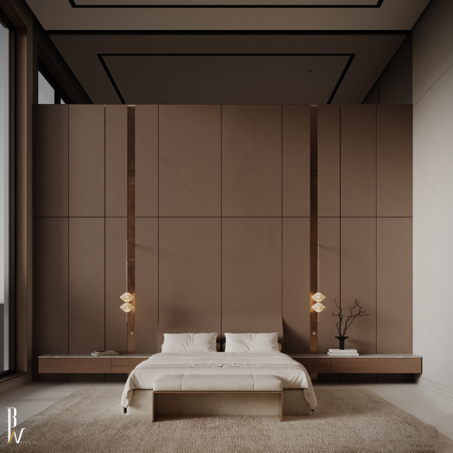 现代卧室 · 阿联酋丨阿联酋丨Black N White-8