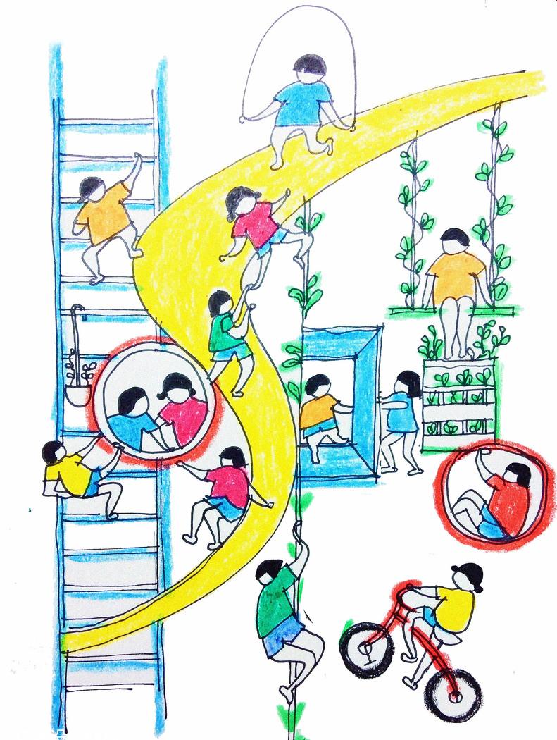 上海四胞胎的跑道之家 | 流动空间与功能性设计-97