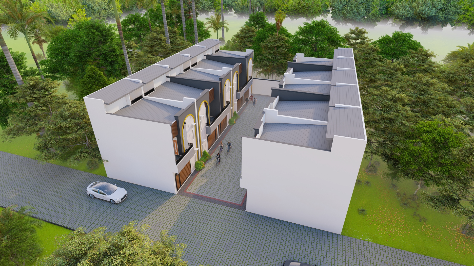 Mediteran Tropical Design of Boarding House at Malang-8