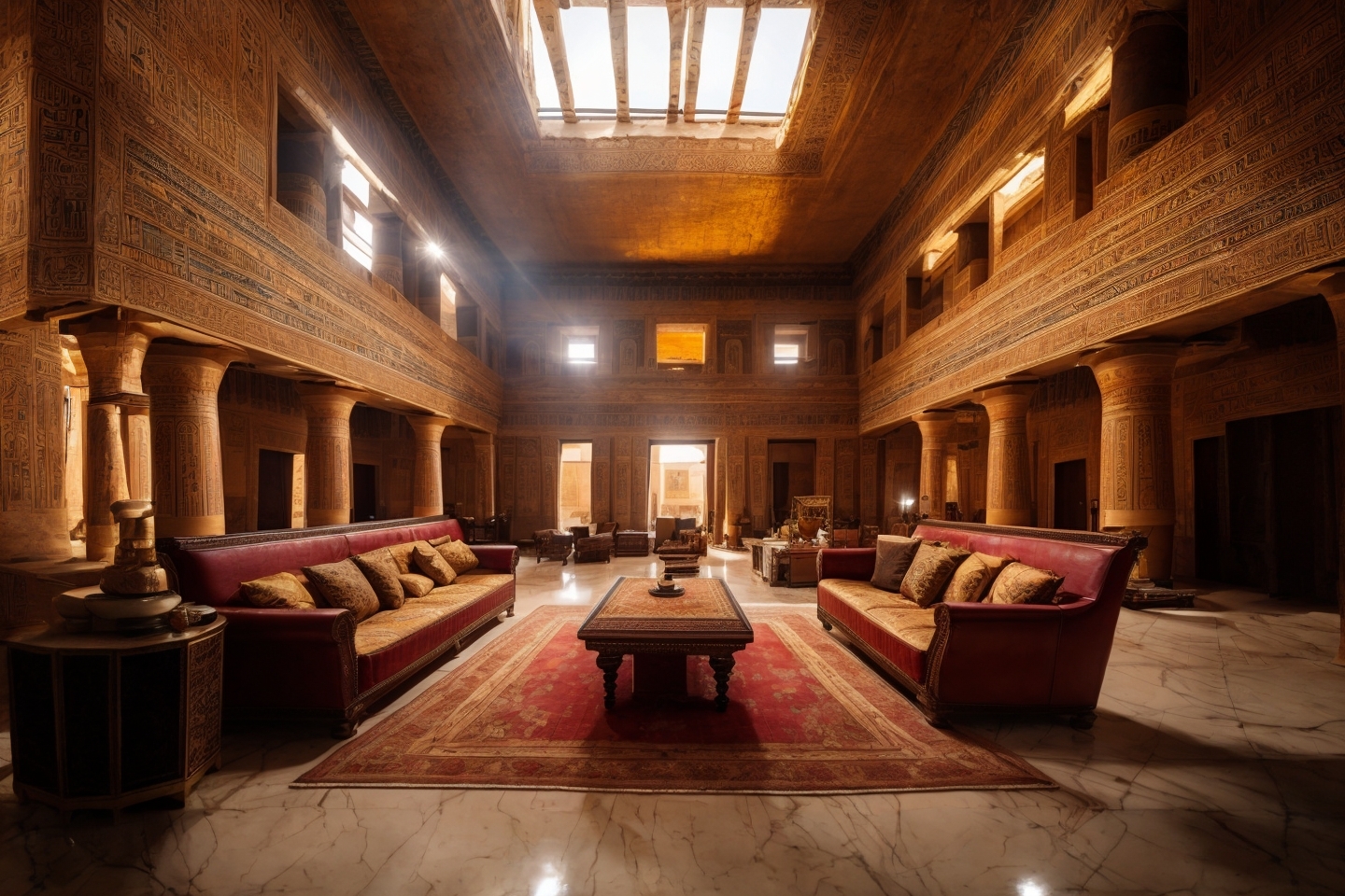 Pharaonic 室内设计（古埃及风格）丨AI-6