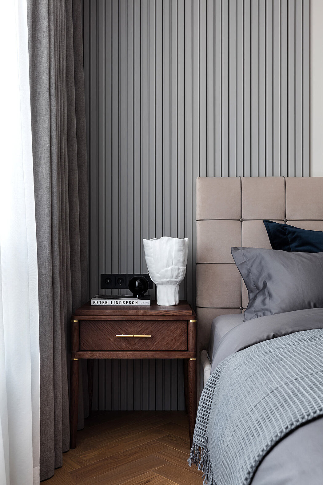 简洁公寓丨俄罗斯圣彼得堡丨Black_Wall-10