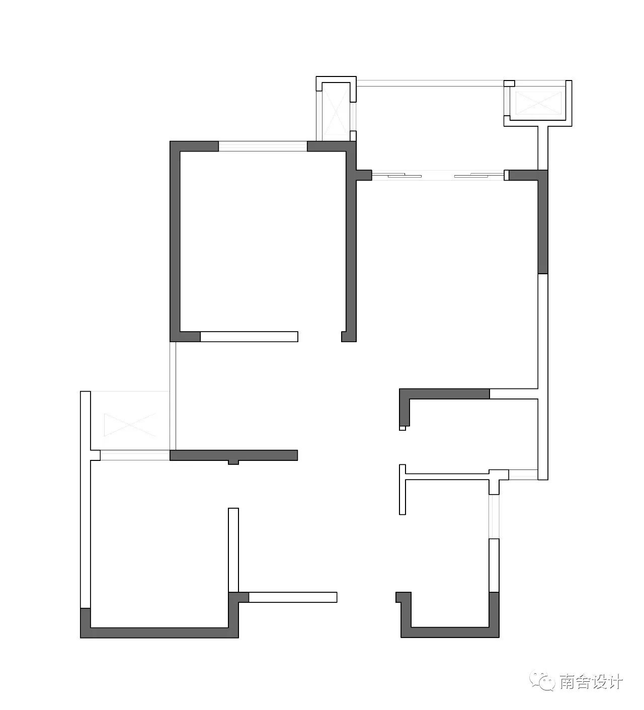 南舍空间设计新作《三原色》——旭日上城二期北欧风实景-8