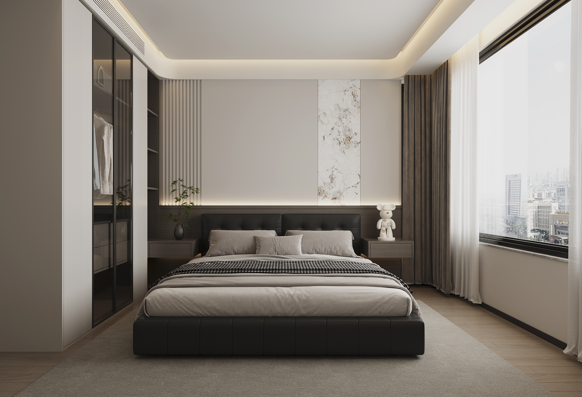 现代简约风格——家装 3D静态效果图-5