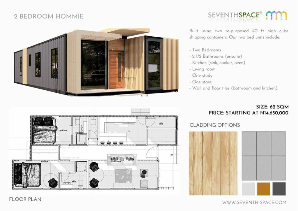 Hommie模块化集装箱住宅丨尼日利亚Seventh Space建筑咨询公司-14