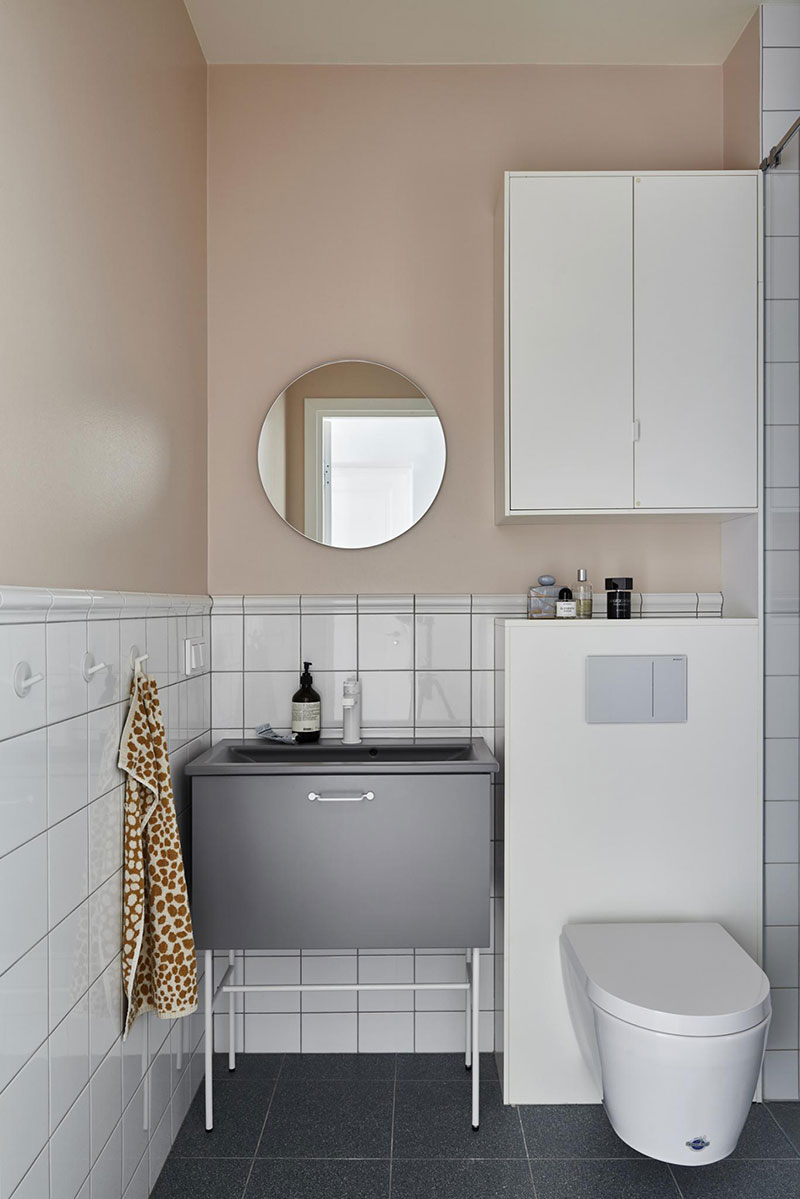 斯德哥尔摩黄色蓝色调公寓-16