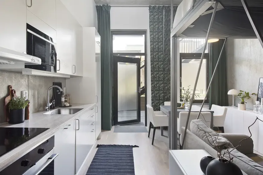 33m2 工业风工作室,完美融合空间与风格-9