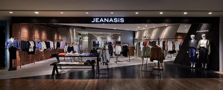 日本 JEANASIS 商店的立体对比设计-17