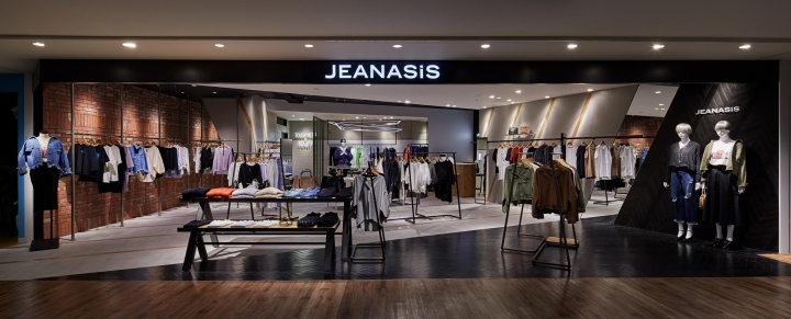 日本 JEANASIS 商店的立体对比设计-17