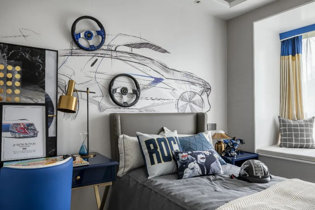 未来城高层 99 户型 | 克莱因蓝的现代艺术空间-25