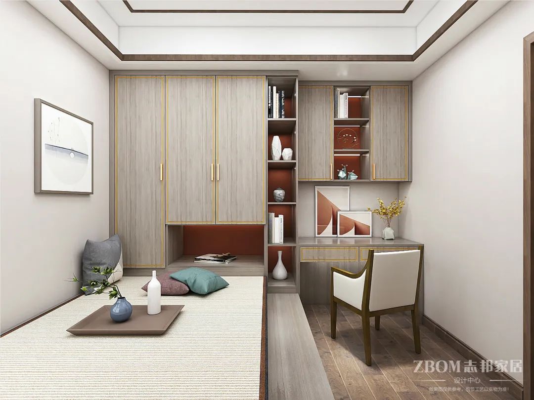 127㎡新中式家居 | 山水意境，恬淡闲适-68