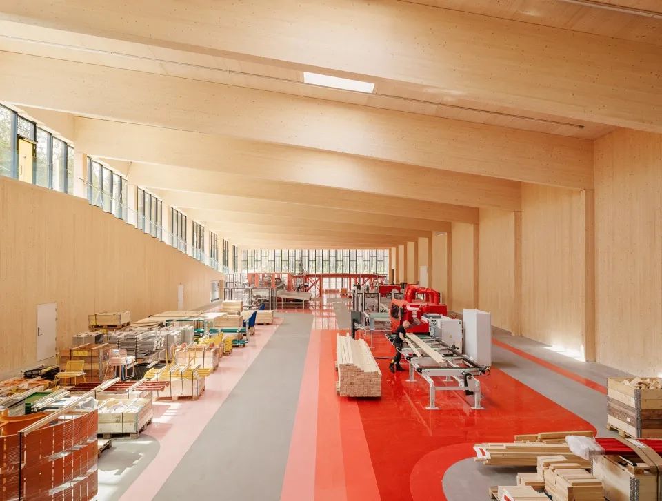 挪威森林中的彩色环保家具工厂 · The Plus丨Bjarke Ingels Group (BIG)-48