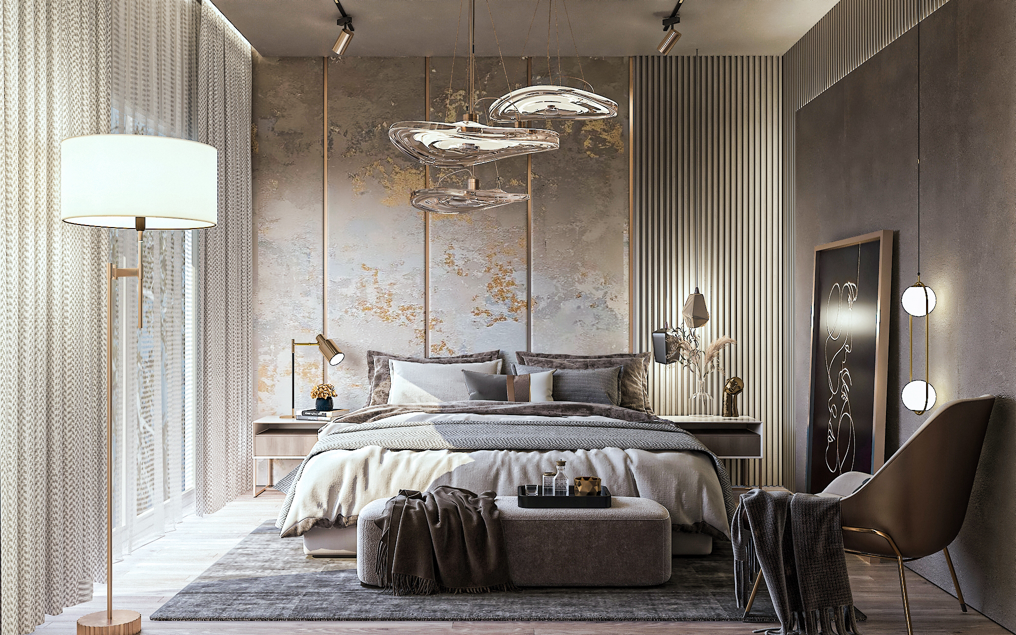 Master Bedroom & Living-1