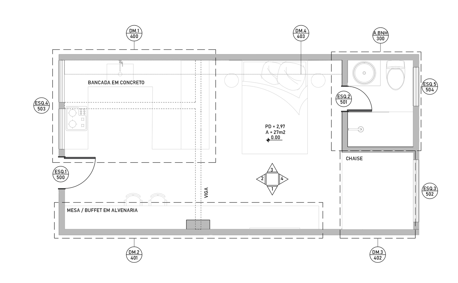 巴西里约热内卢 Ipanema 海滩简约一居室-24
