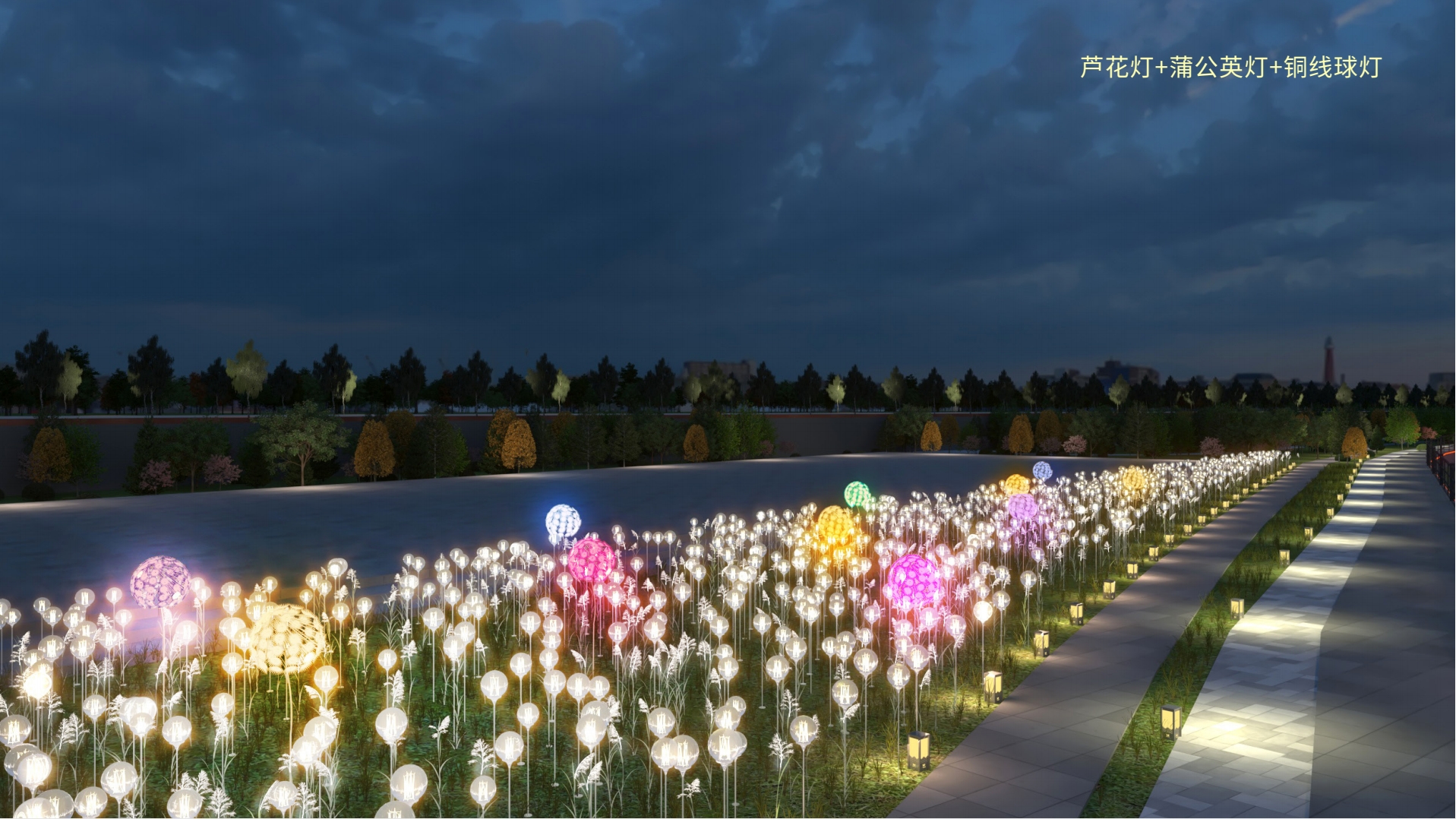 武乡马牧河河道亮化设计-10