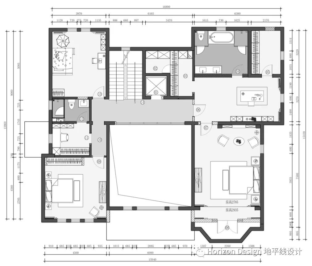 天津红磡领世郡普霖花园丨中国天津丨Horizon 地平线室内设计-29