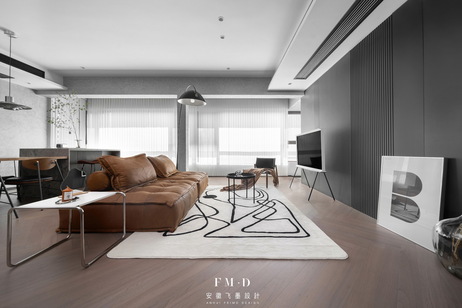 逢春 · 160㎡融创精装房大横厅设计-2