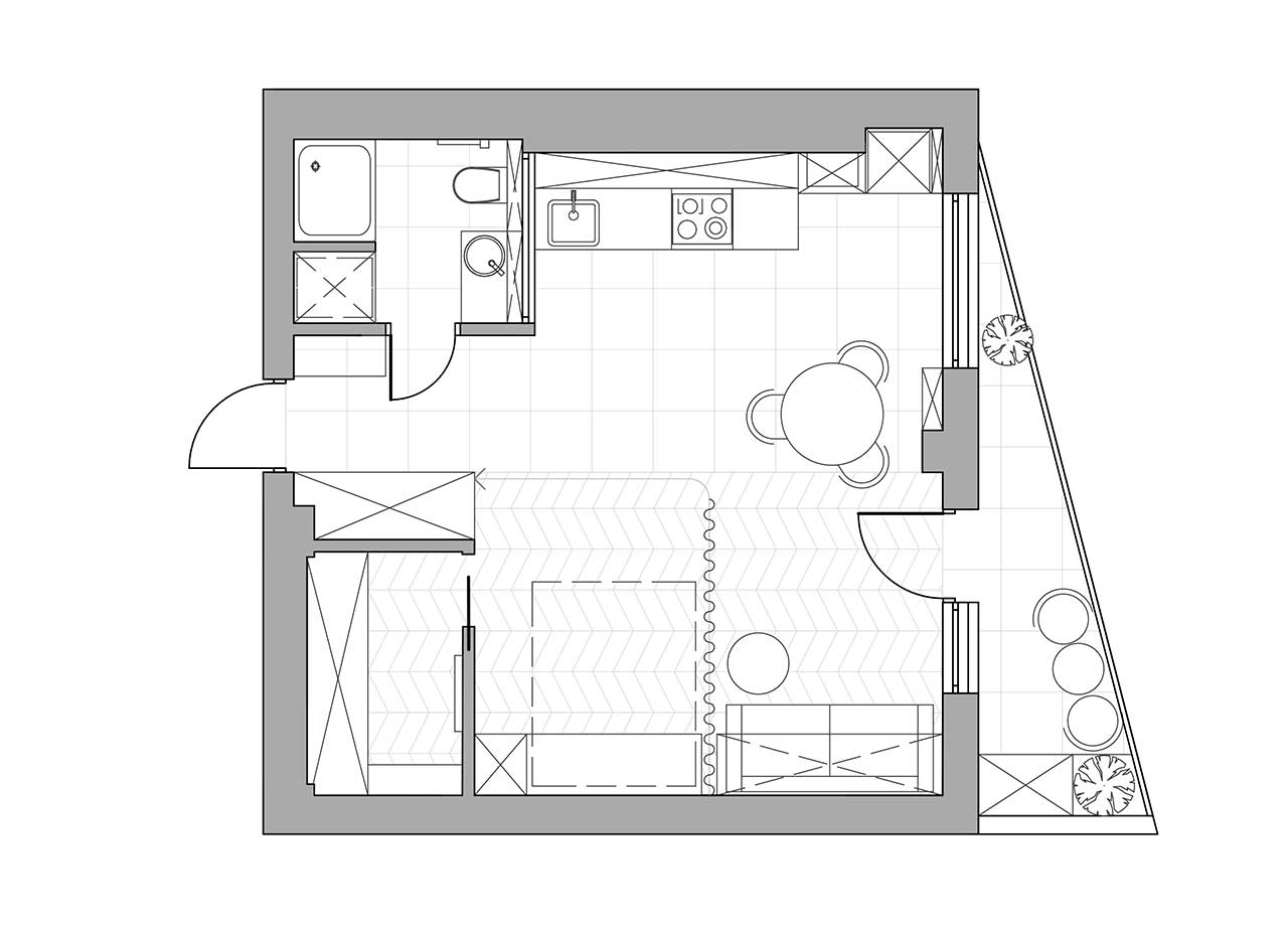 360 Studio 公寓丨乌克兰丨TAK office-1