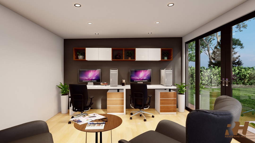 2022 年新建花园办公室丨Rendering Hub-7