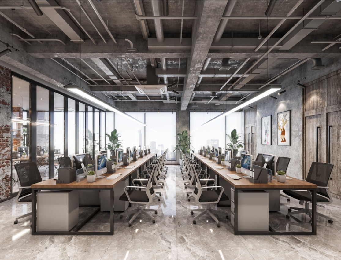 工业风红砖墙办公室设计-4