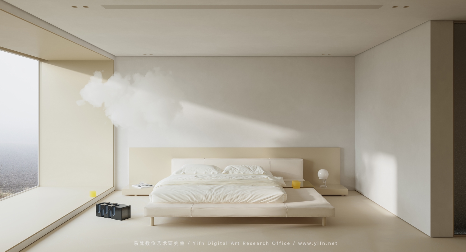 现代奶油风住宅|易梵视觉-22