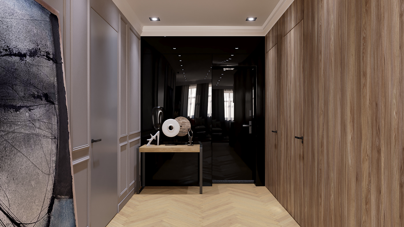 Anastasiya Gushchina丨公寓丨Apartment Interior Design/Visualization-6