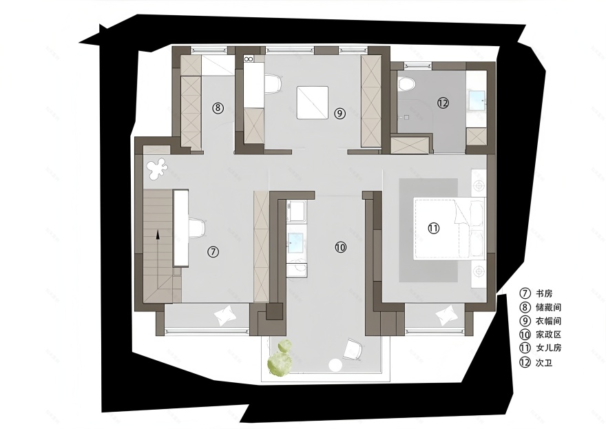 上海200 m²煦和别墅丨中国上海丨栖檐设计-66