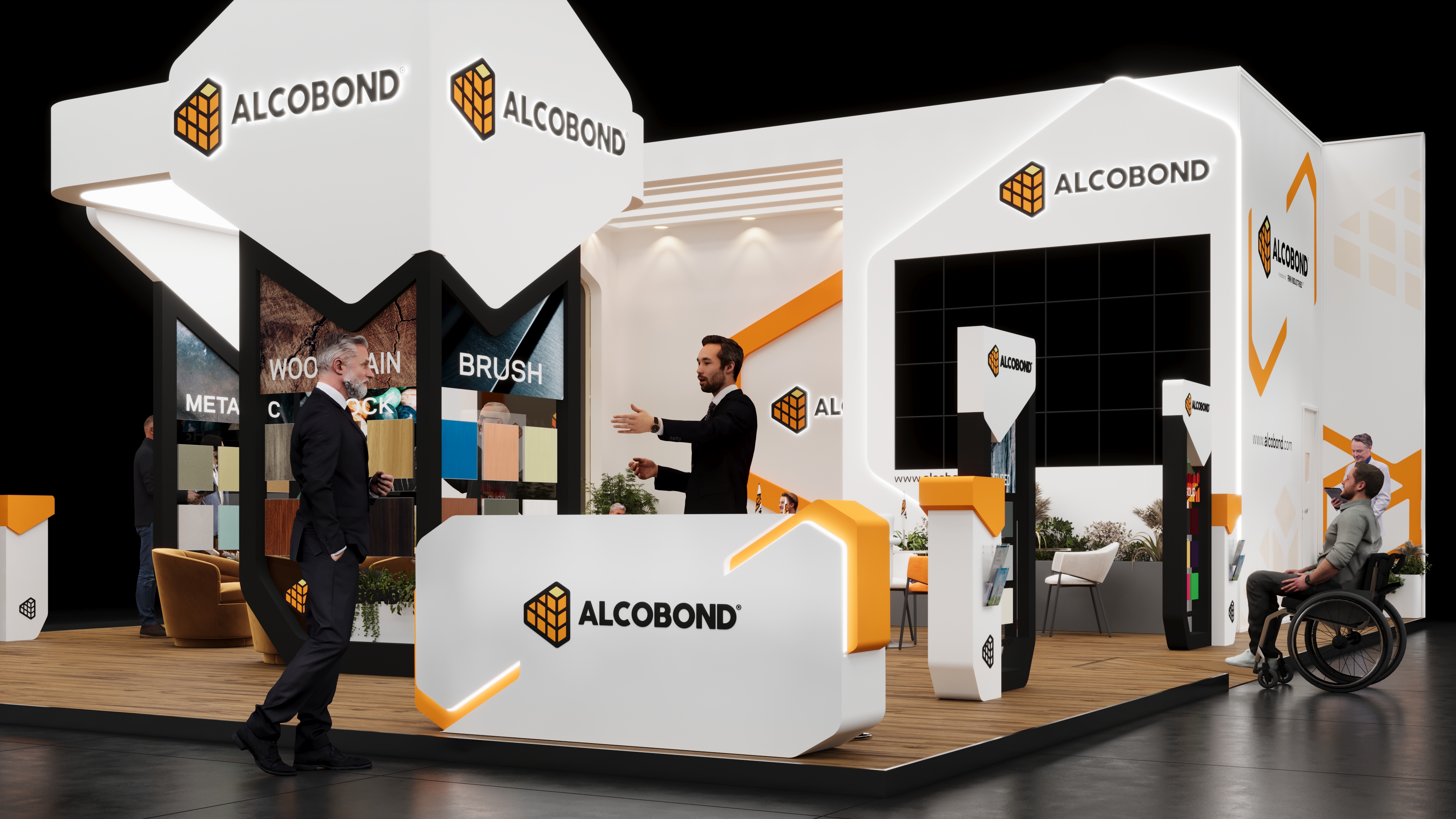 ALCOBOND现代展览展位设计-13