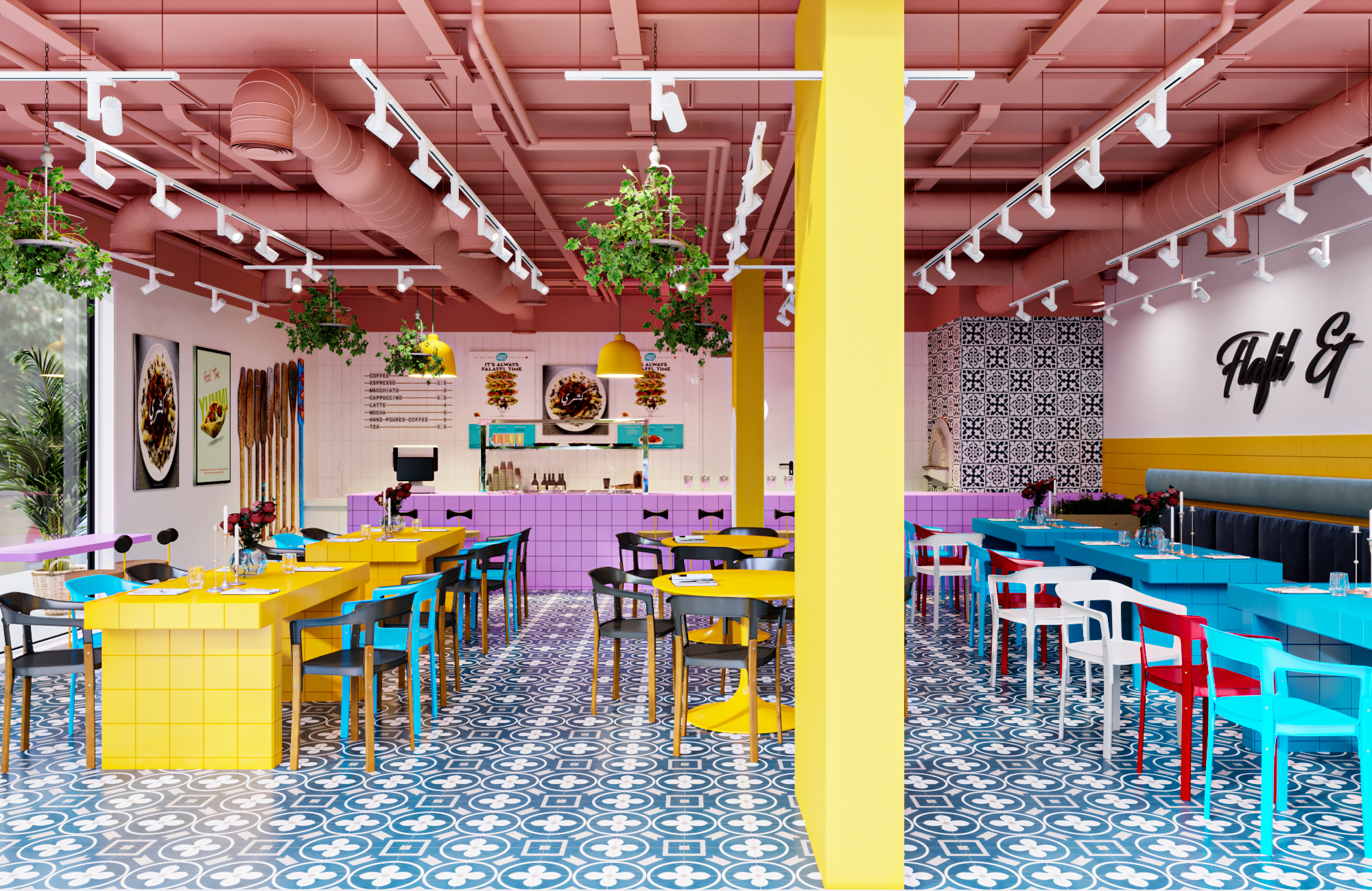 koshari falafel 餐厅设计丨沙特阿拉伯-5