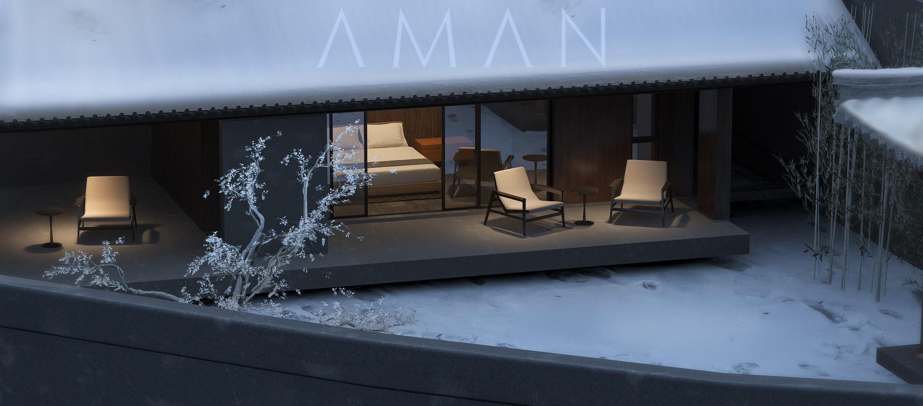 AMAN 酒店场景渲染-8