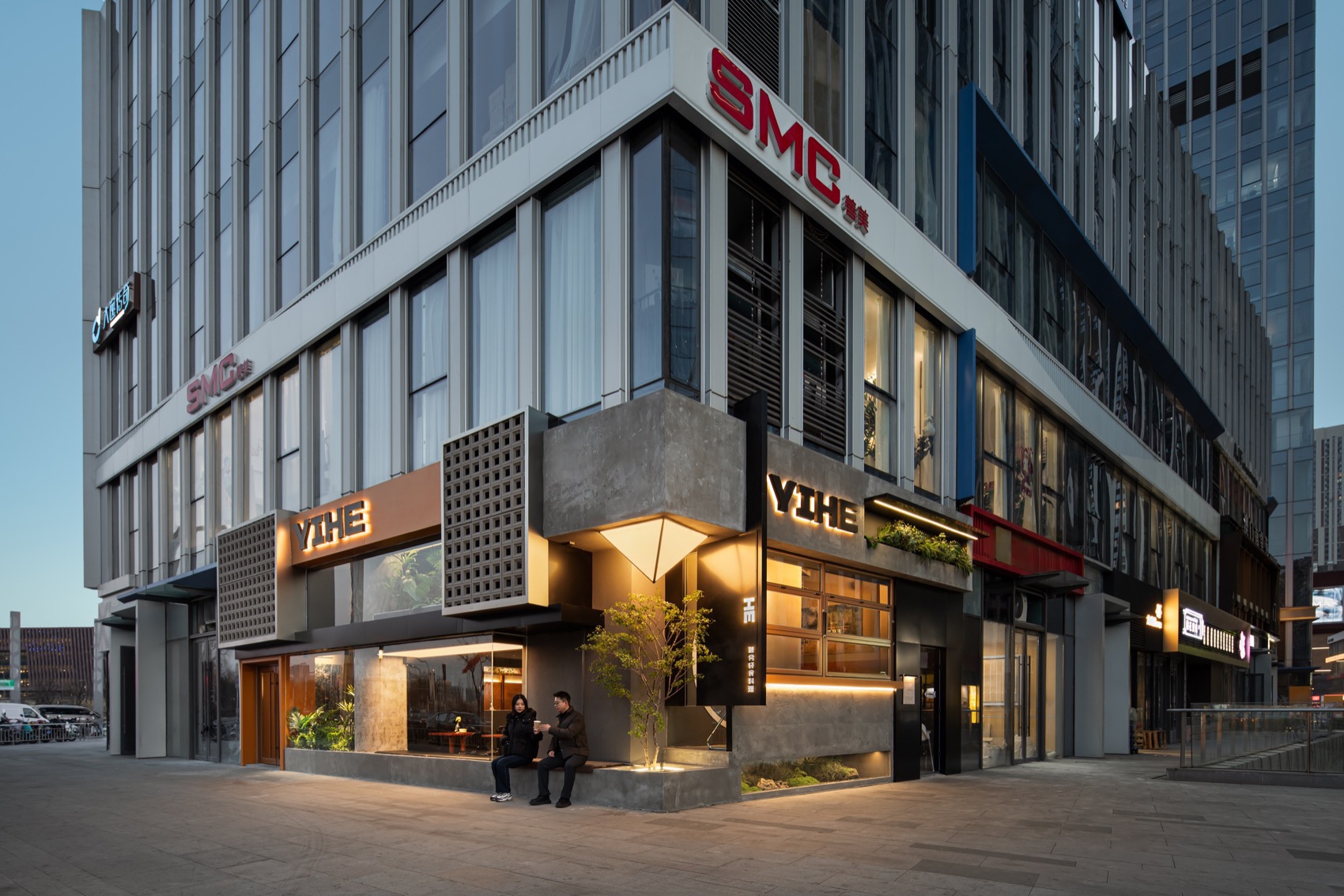 YIHE一合轻食餐厅丨中国太原丨斑斓空间设计-3