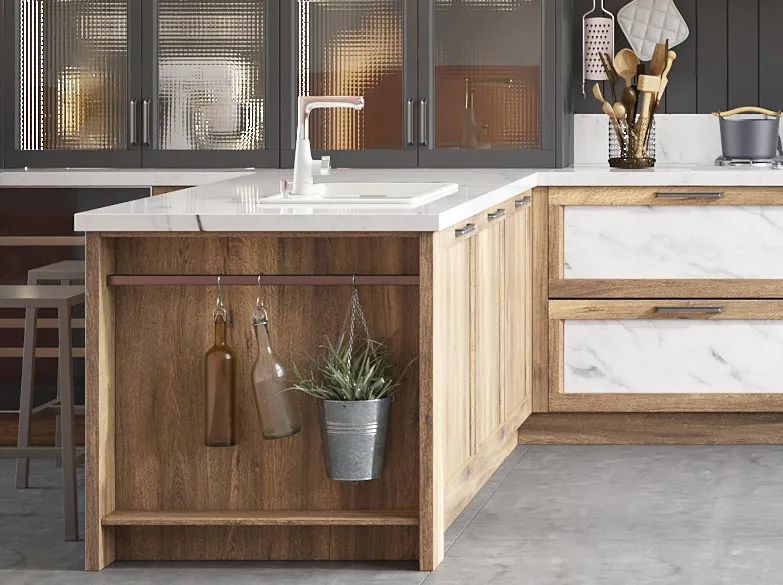 自然木纹撞色的欧派橱柜新品，再一次刷新对美的认知-38