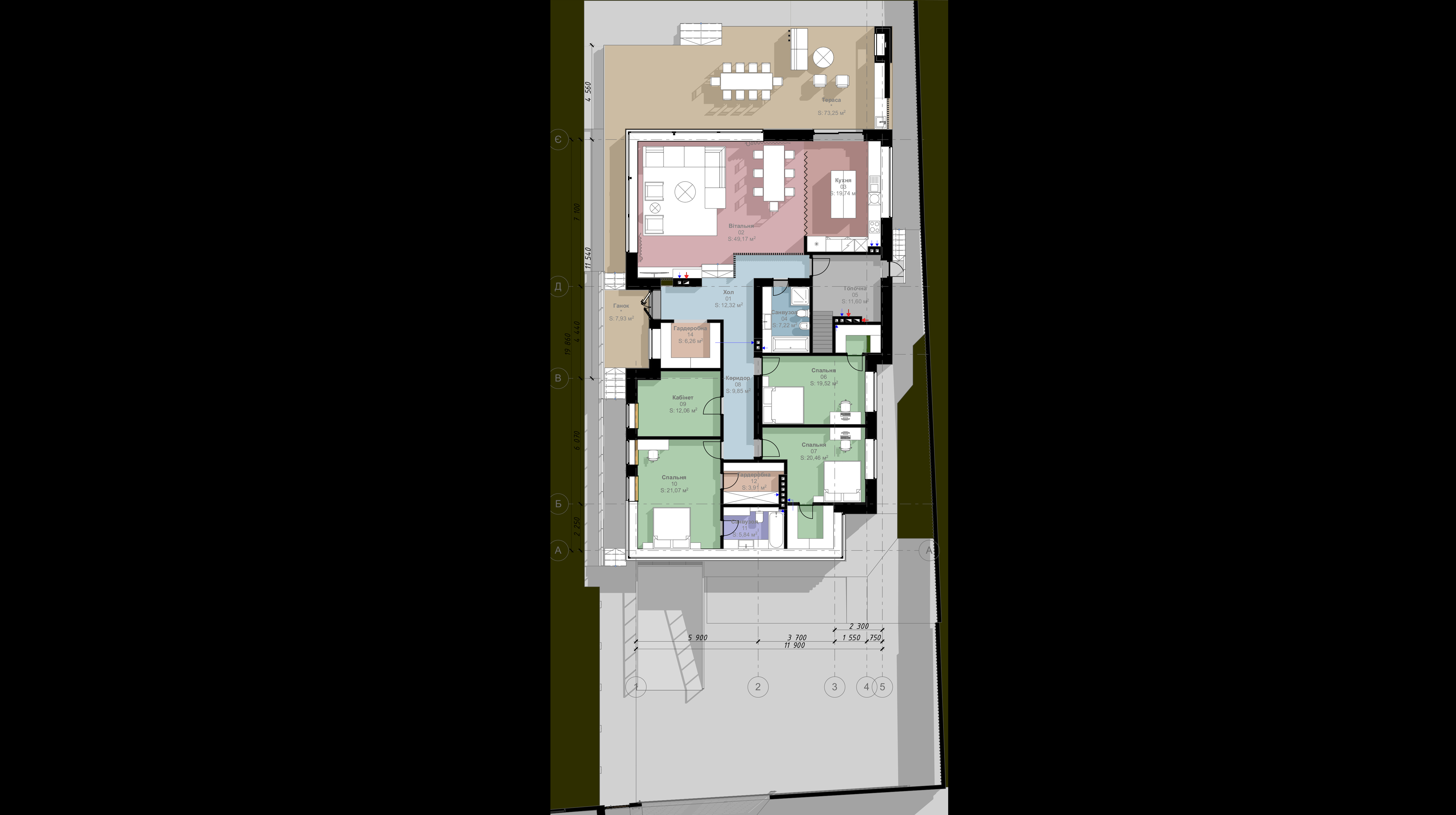单层带地下室住宅-19