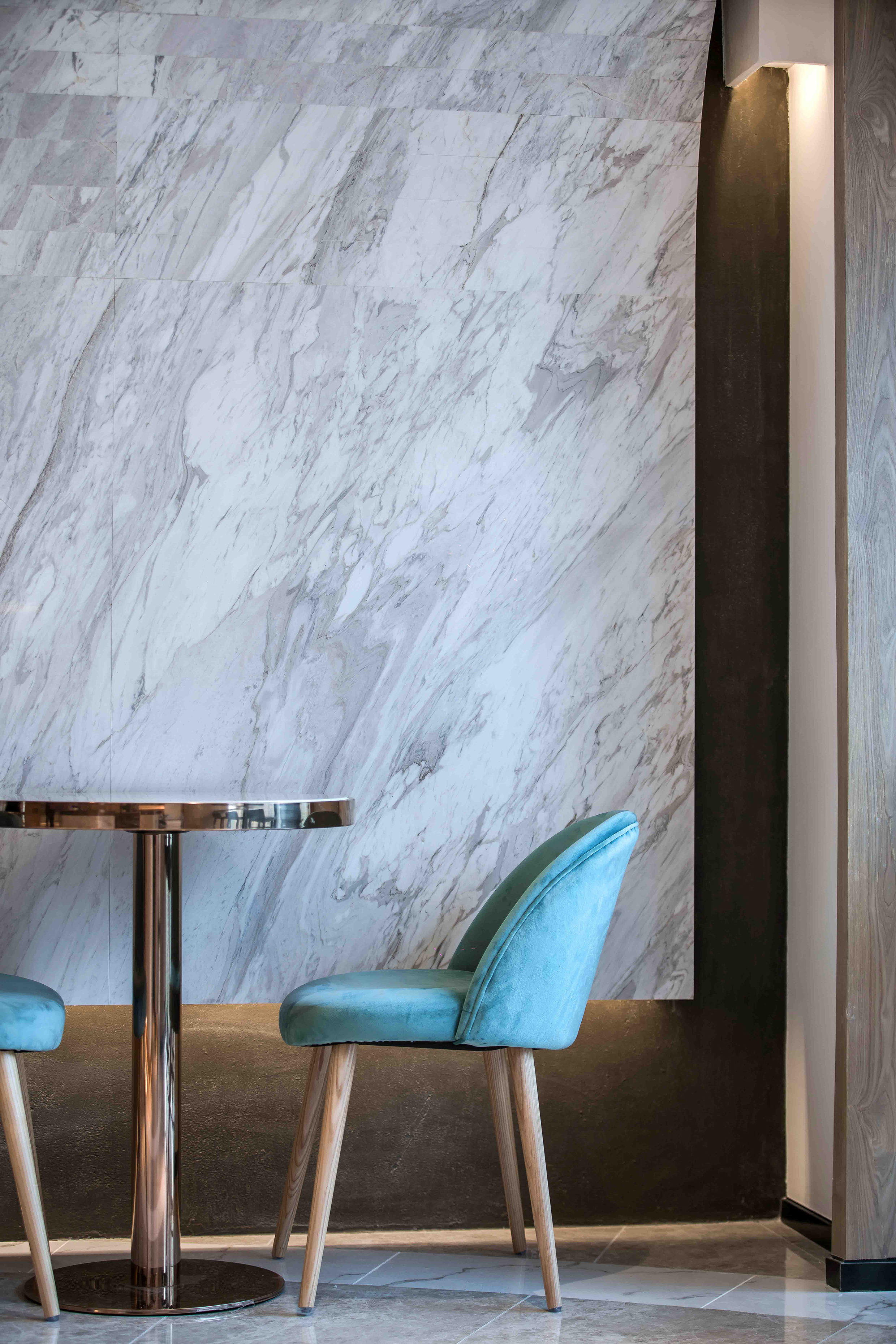 E²CAFEDesign 咖啡厅 | 弧线灵动,划分多重空间-25