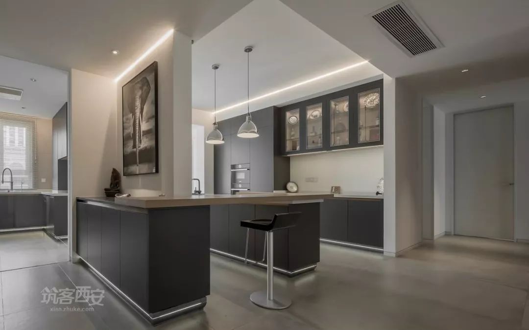 180㎡现代三室改一室,开放空间诠释自由生活-31