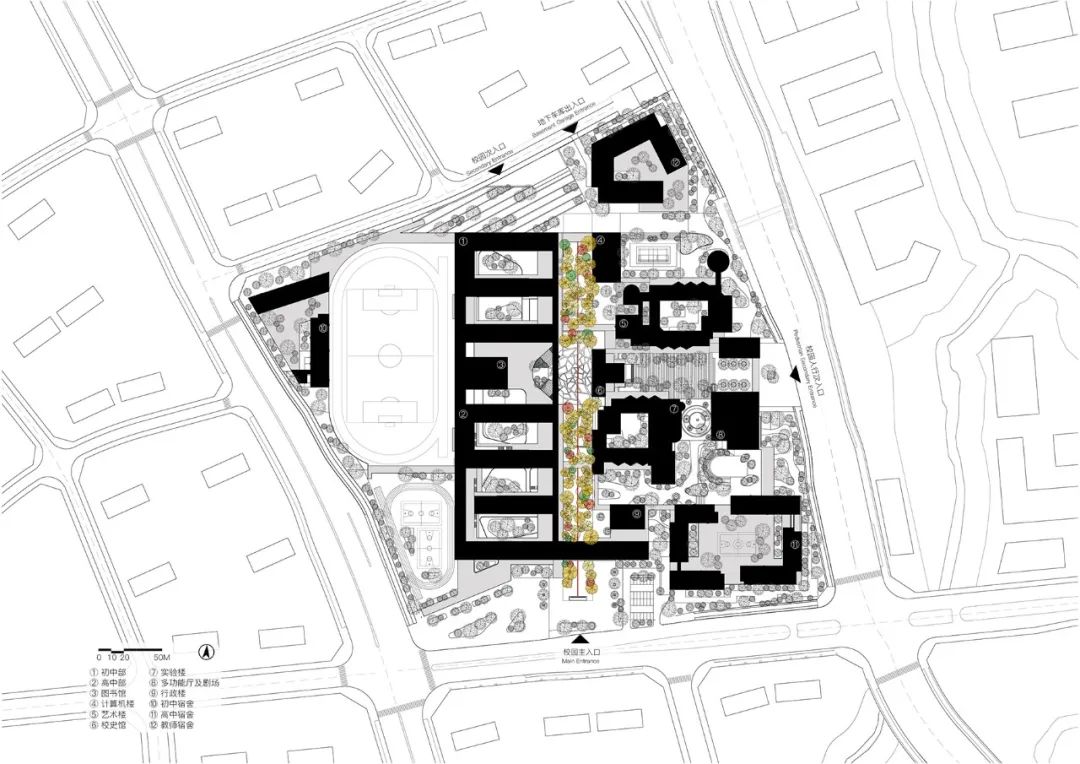 竞赛第一名方案 | 重庆市八中科学城中学校（改扩建） / 未知建筑+中国建研院-11