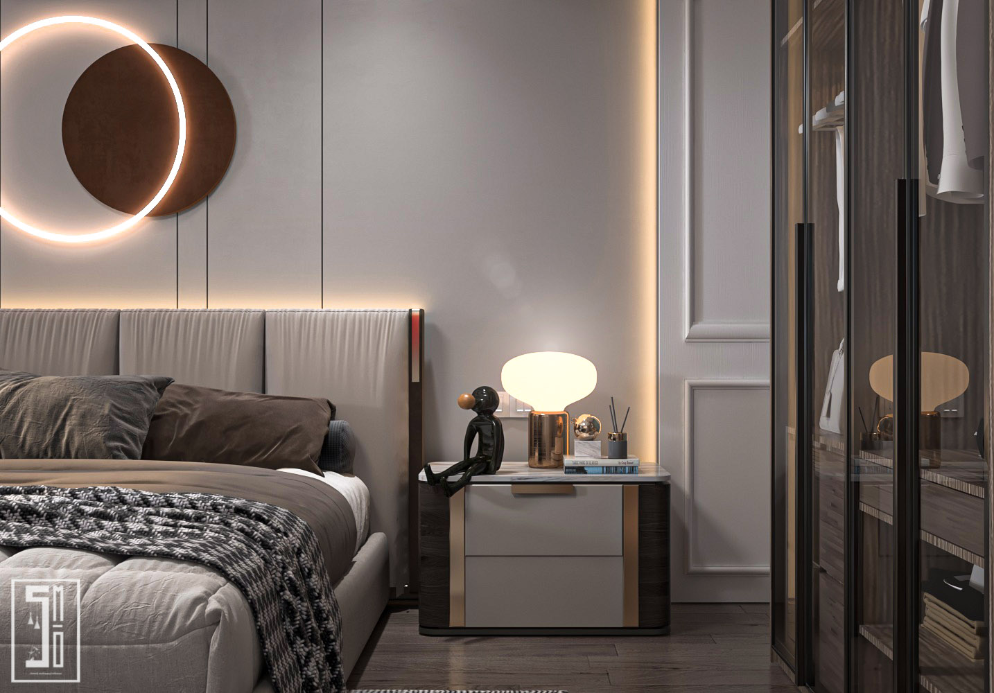 豪华卧室丨Shrouk Osman-5