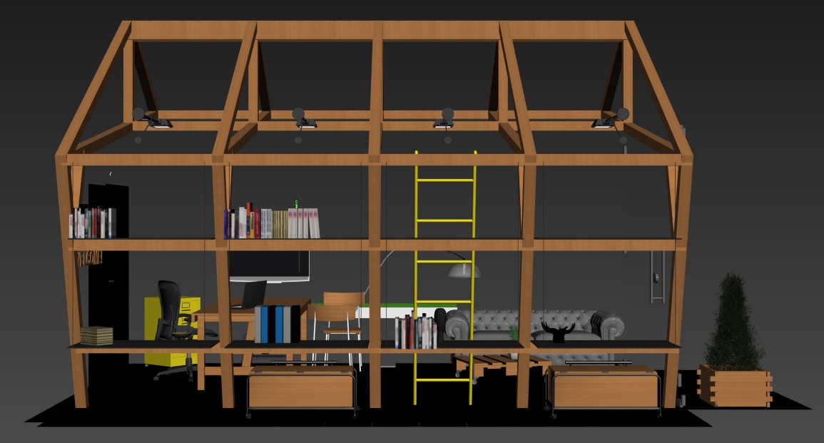Civil Engineer Office Design- Industrial Style-10