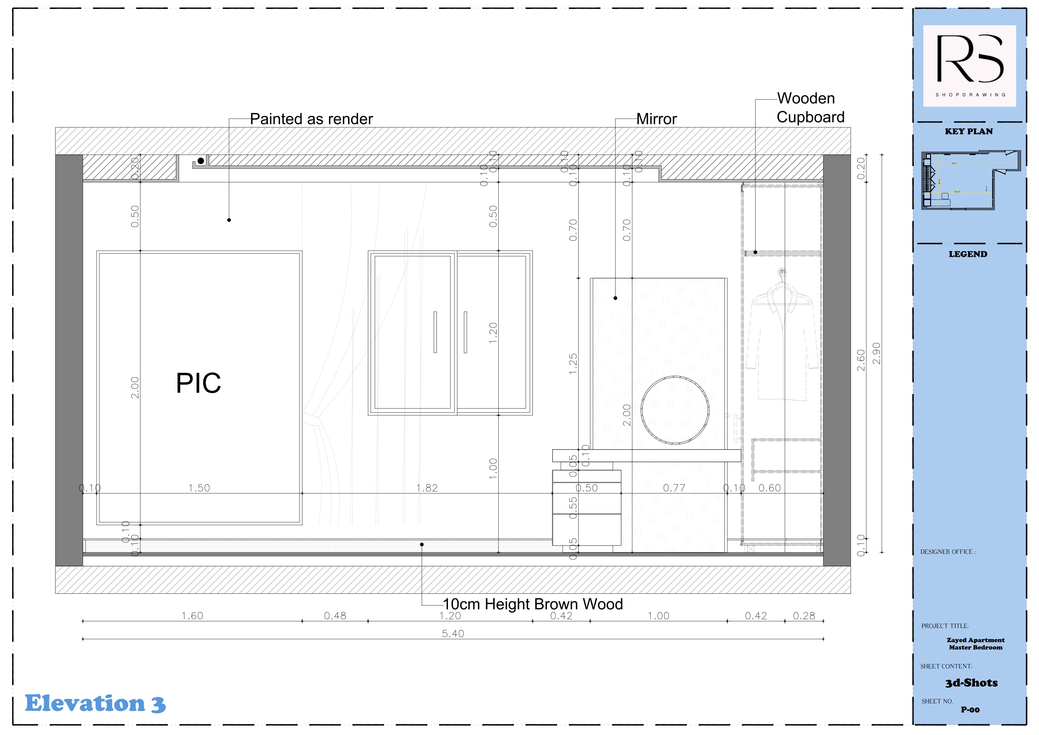 Shop Drawing For NeoClassic Master Bedroom-4