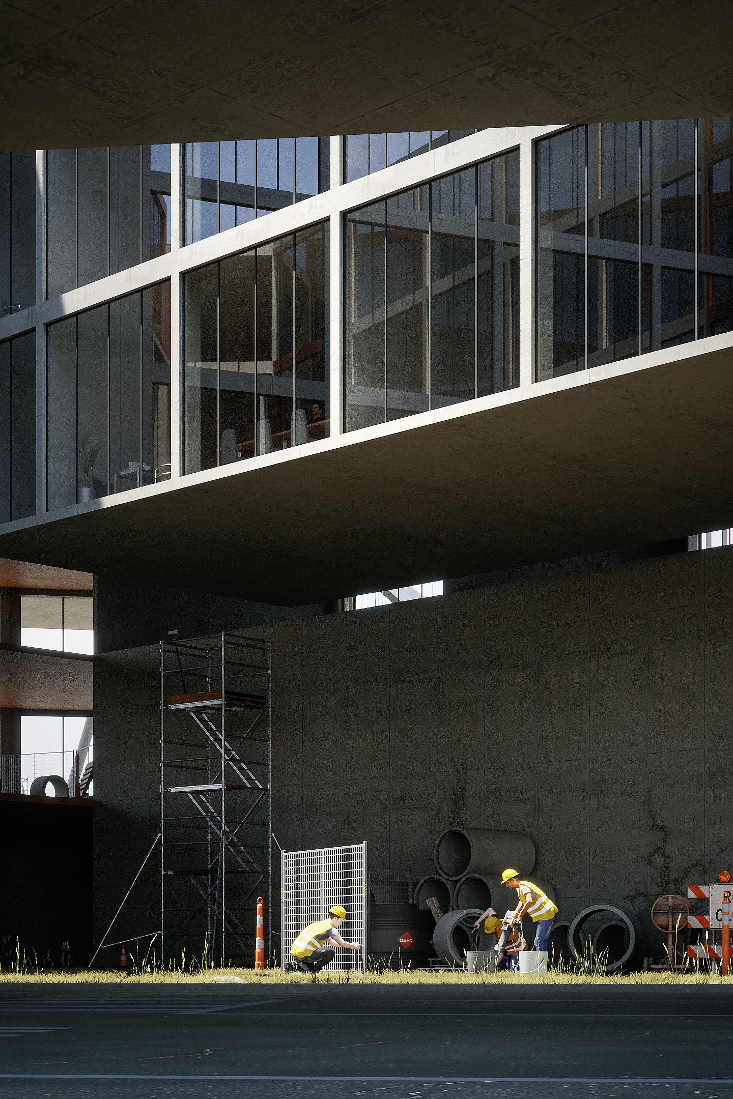 施工中的办公大楼-7