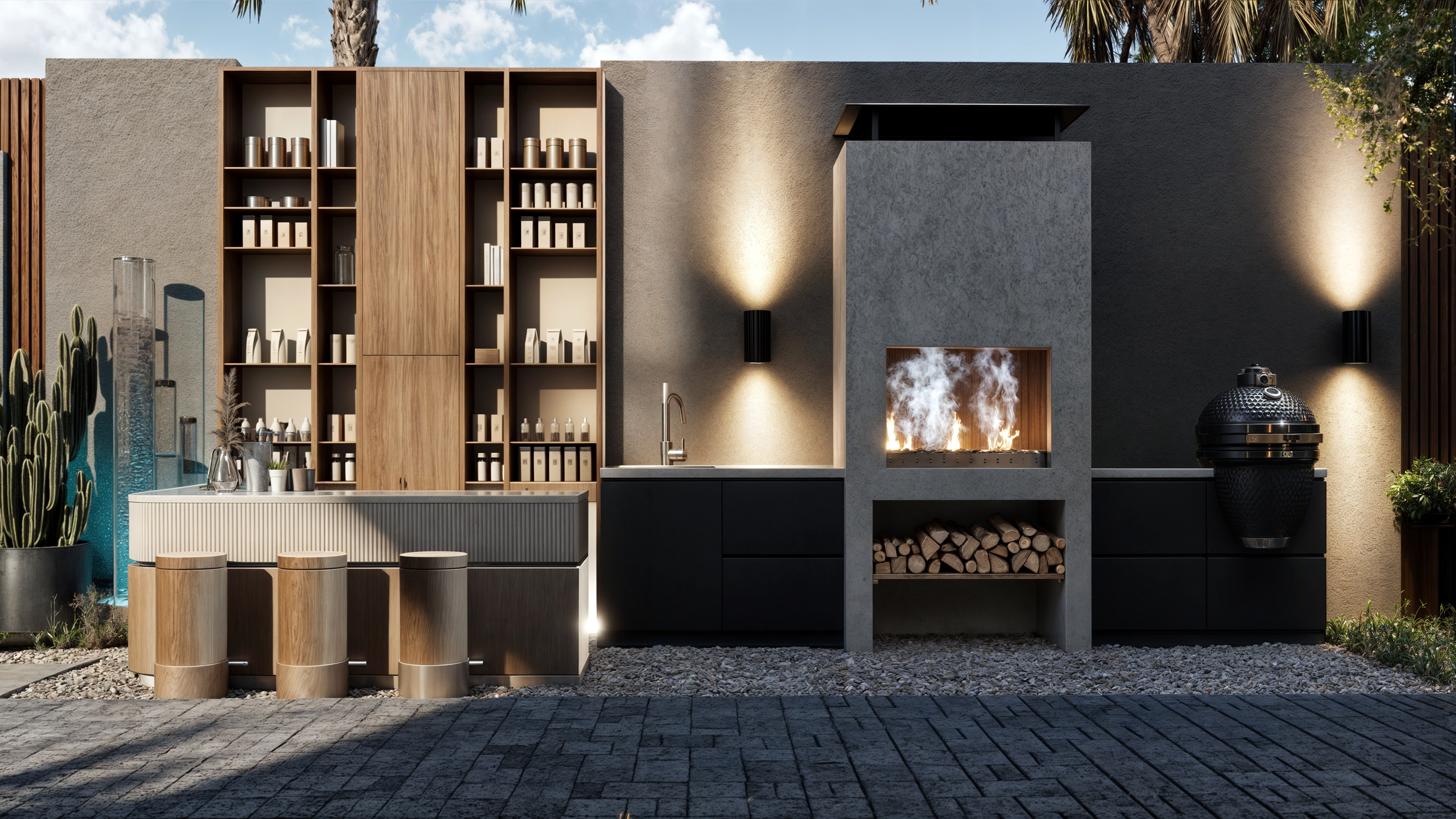 别墅后院景观丨埃及丨自由职业者-5