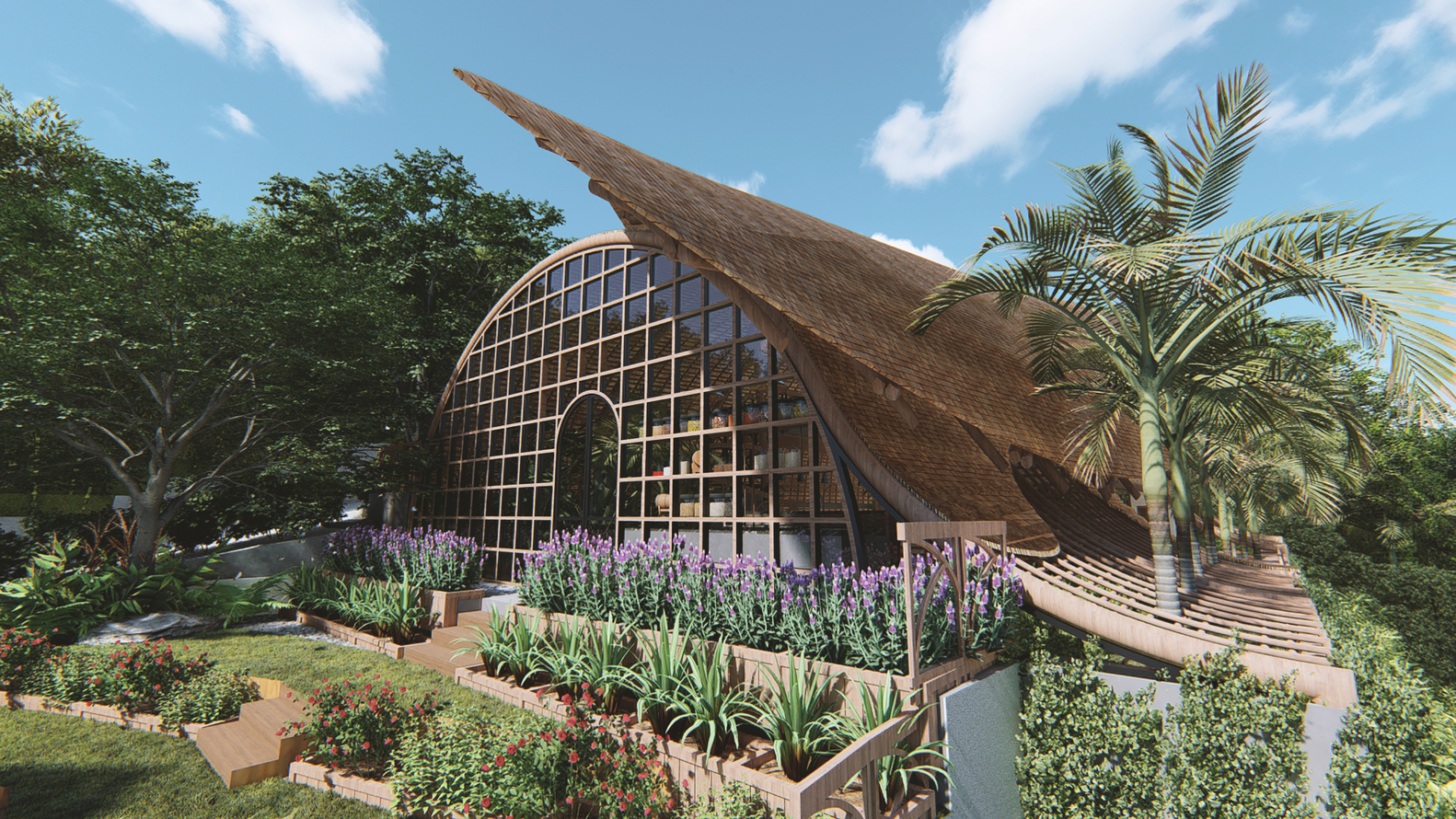 Bali 丛林中的“有机”美食空间-26