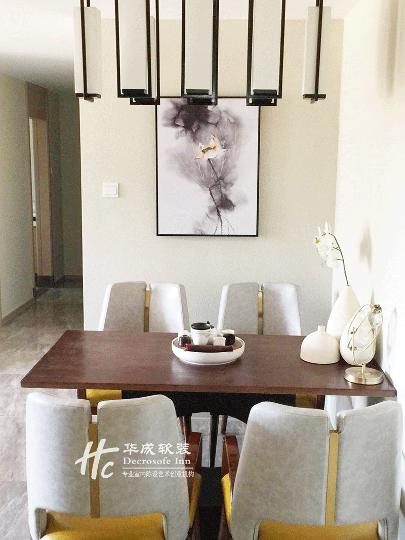 【华成美域设计】兆信-禧悦湾样板间F3-1 75㎡雅致国风-16