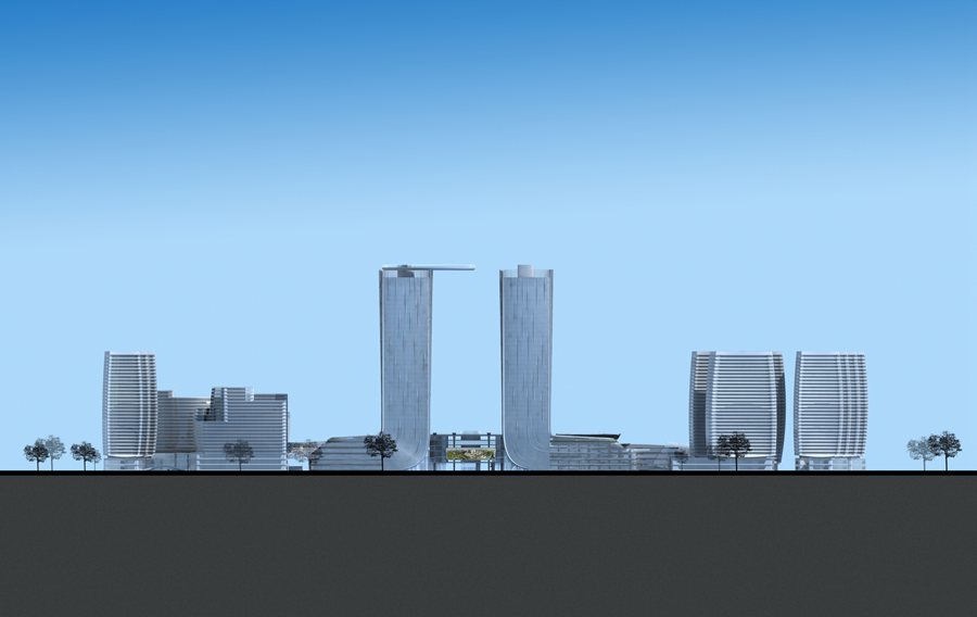 宁波市鄞州南部商务区门户区设计方案丨中国宁波丨amphibianArc,合作方为宁波鄞州建筑设计院-23