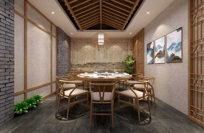 新中式风格火锅店设计丨中国重庆丨重庆唯楷装饰工程有限公司-18