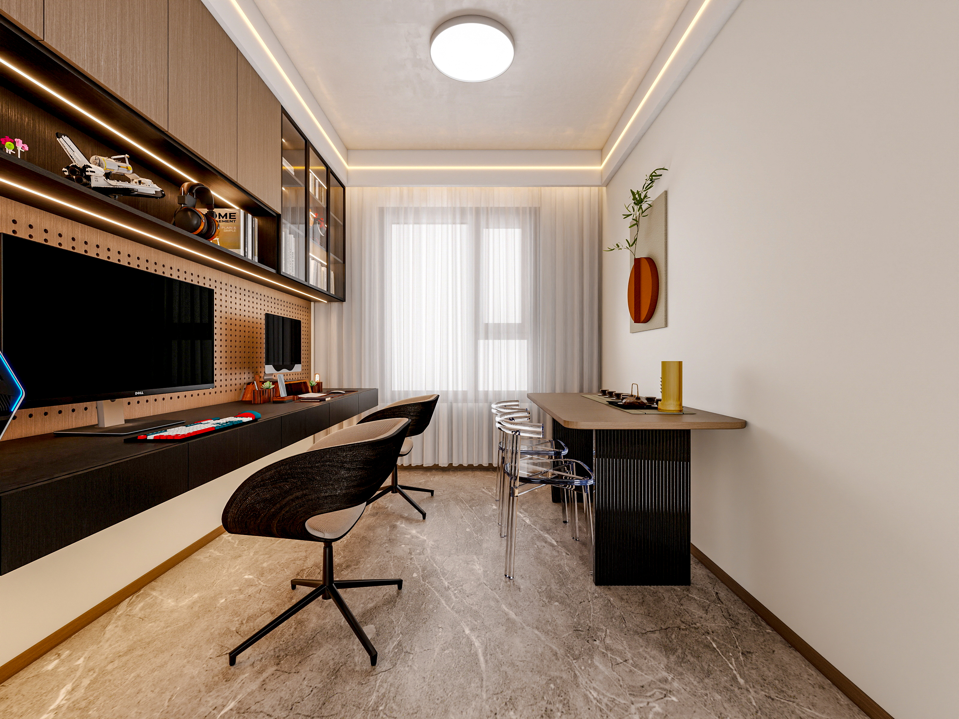 四川成都锦粼湖院二期（118平方意式极简三居室）-31