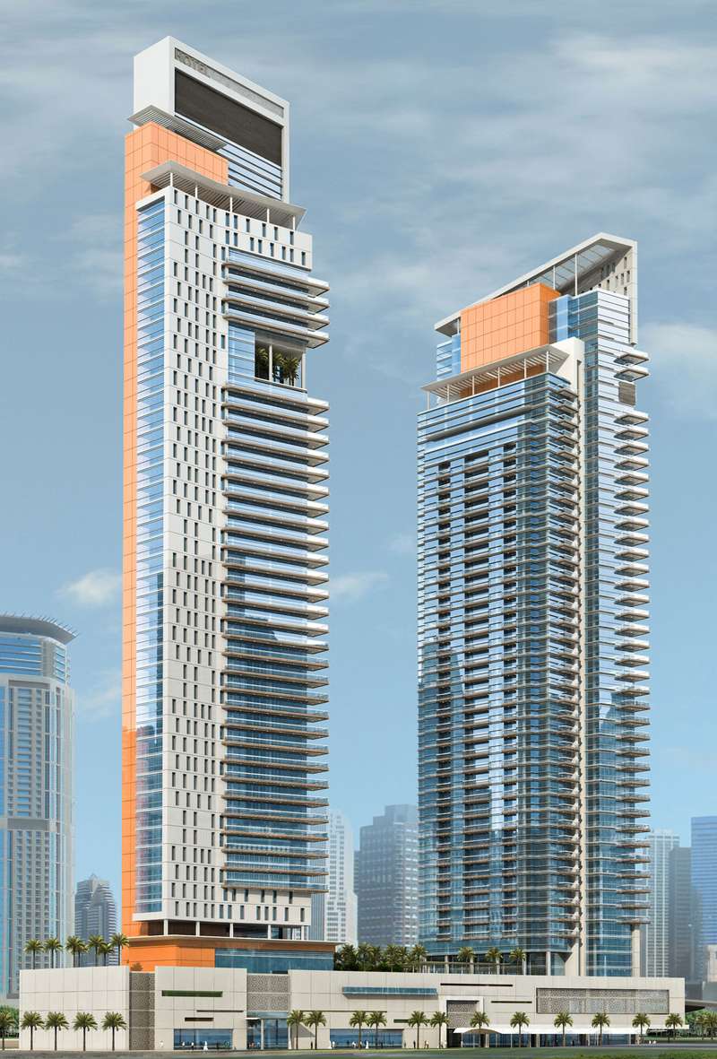 迪拜滨海湾双子塔室内设计丨阿联酋迪拜丨迪拜某建筑设计公司-1