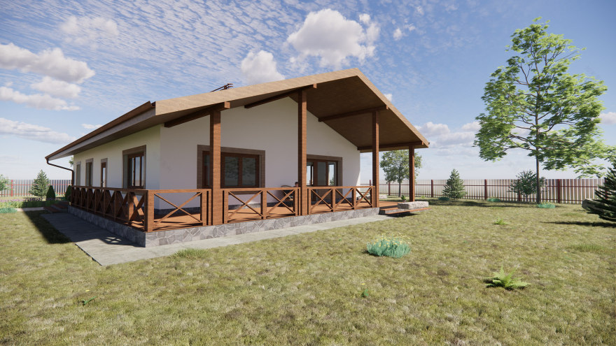 一层页岩风格住宅-1